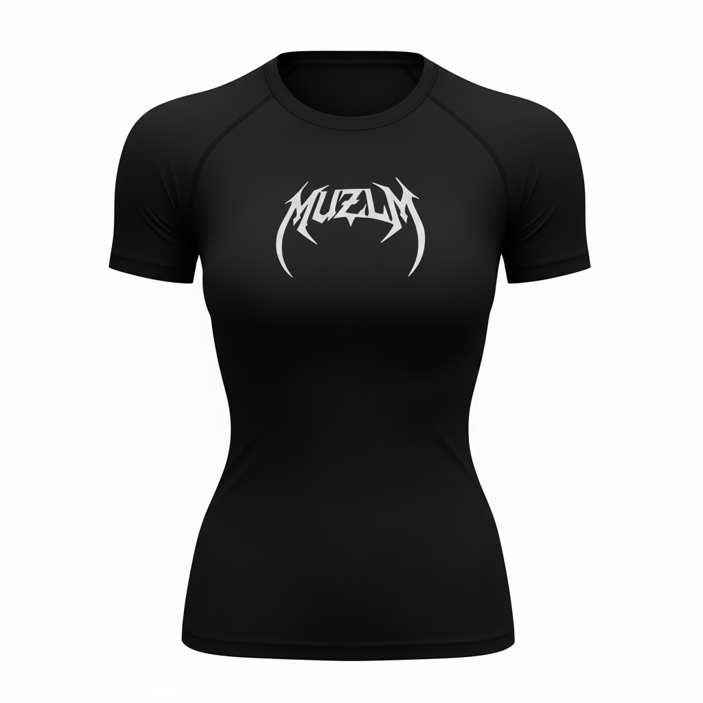 MUZLM UNISEX LION FANG COMPRESSION TEE