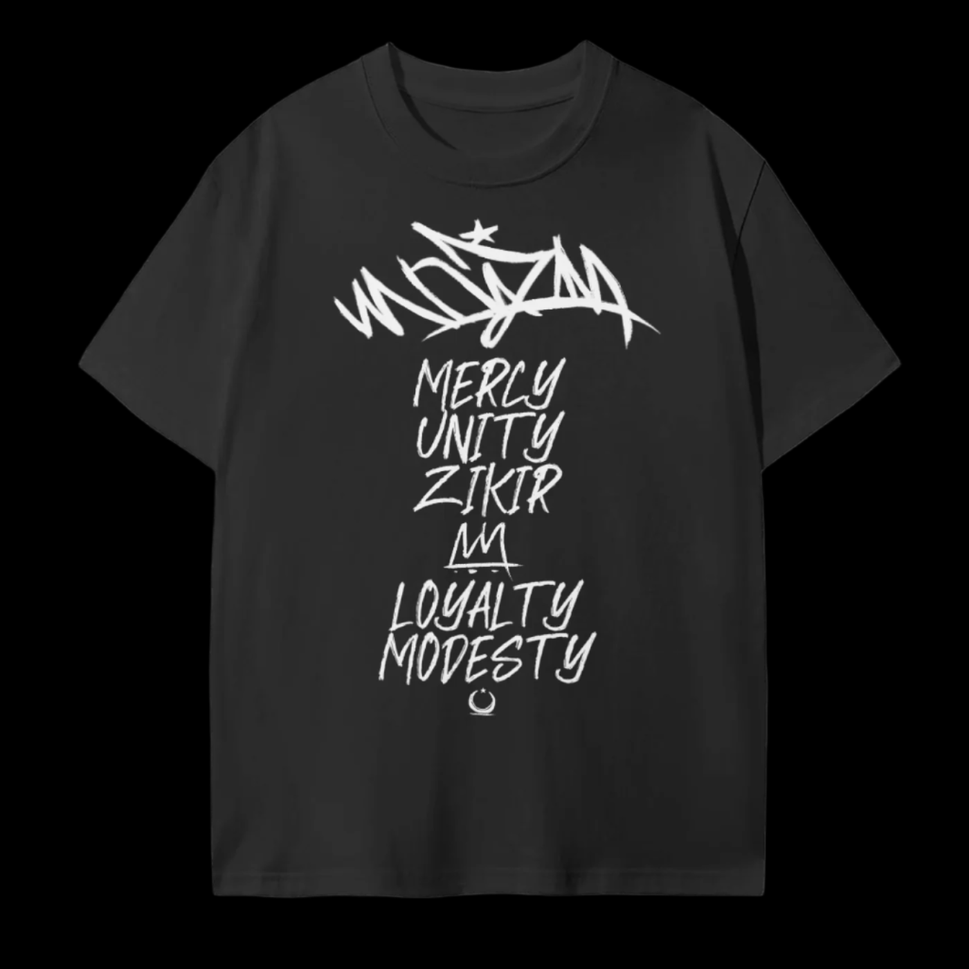 MUZLM ACRONYM TEE - BLACK