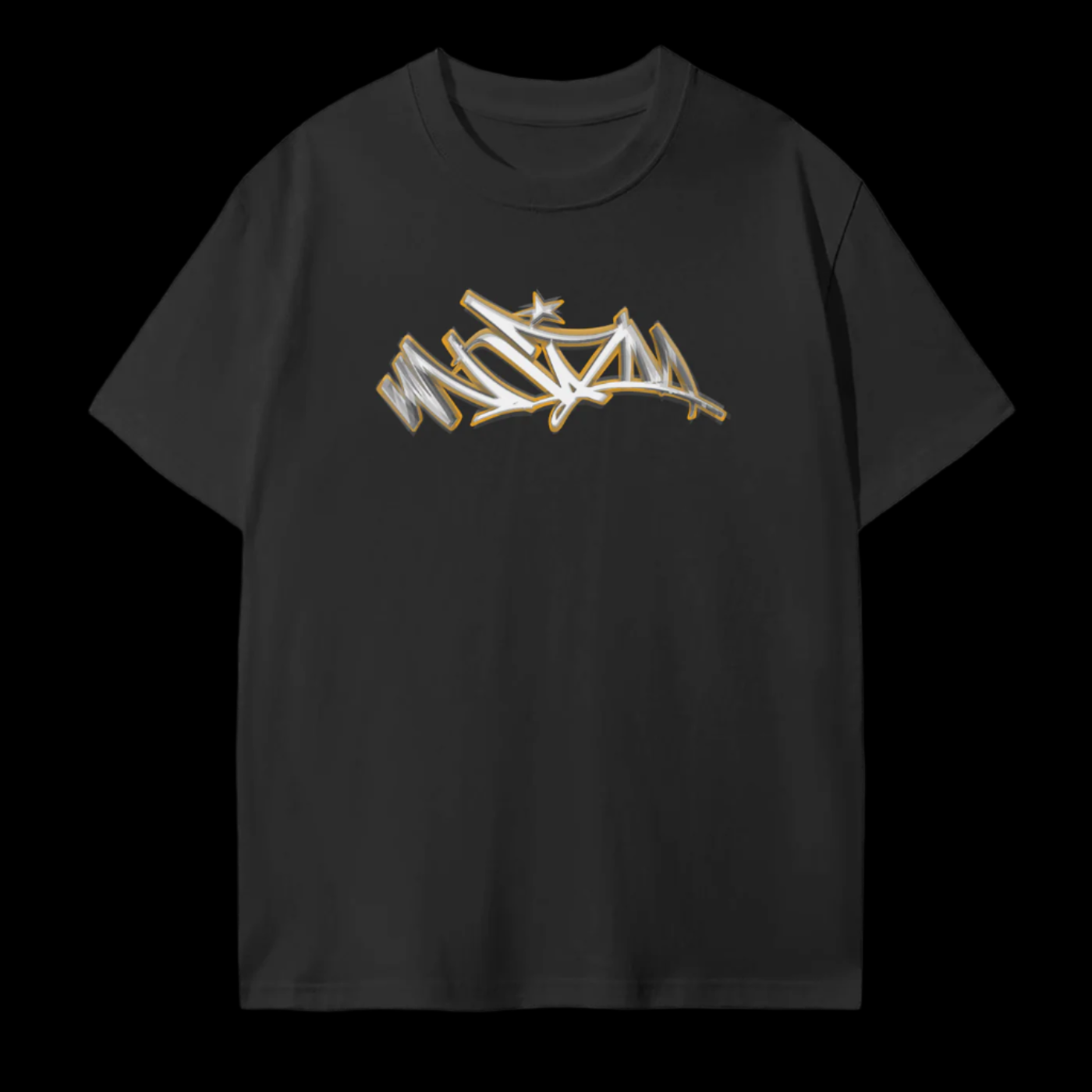 MUZLM GOLD LEGACY LOGO TEE