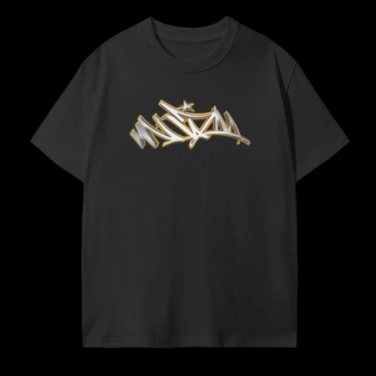 MUZLM GOLD LEGACY LOGO TEE